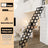 12-Step Folding Attic Ladder for 27.6" x 23.6" Wall Opening, 600 lbs Capacity Pull-Down Loft Stairs, up to 9.84ft Ceiling Height (Black)