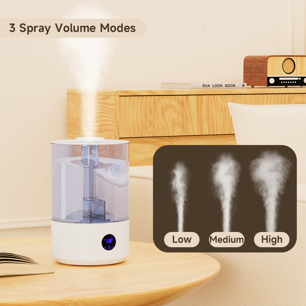 7.8L Large Humidifier for Bedroom & Home – Cool Mist Ultrasonic Top Fill Essential Oil Diffuser with Dual Mist & UV Sterilizer