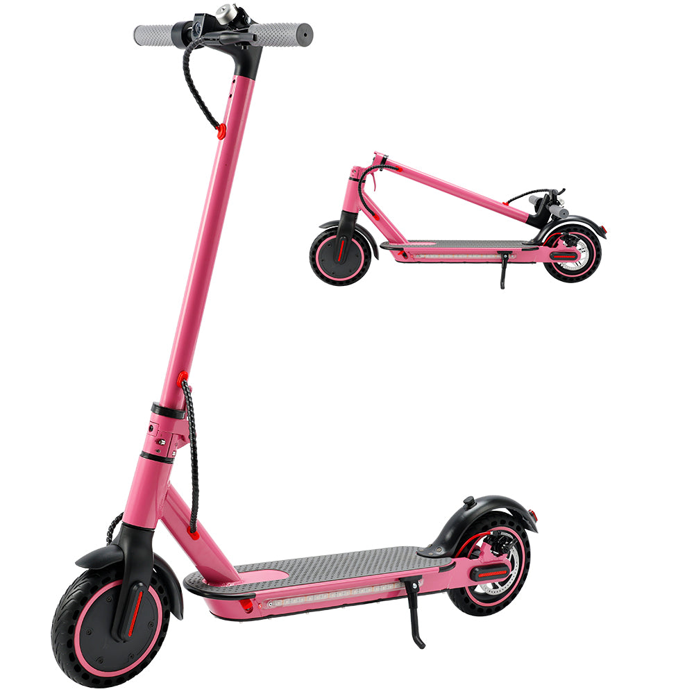 8.5" Folding Electric Scooter 350W, 19 mph, 22 mi Range, UL2272, App, Dual Brakes