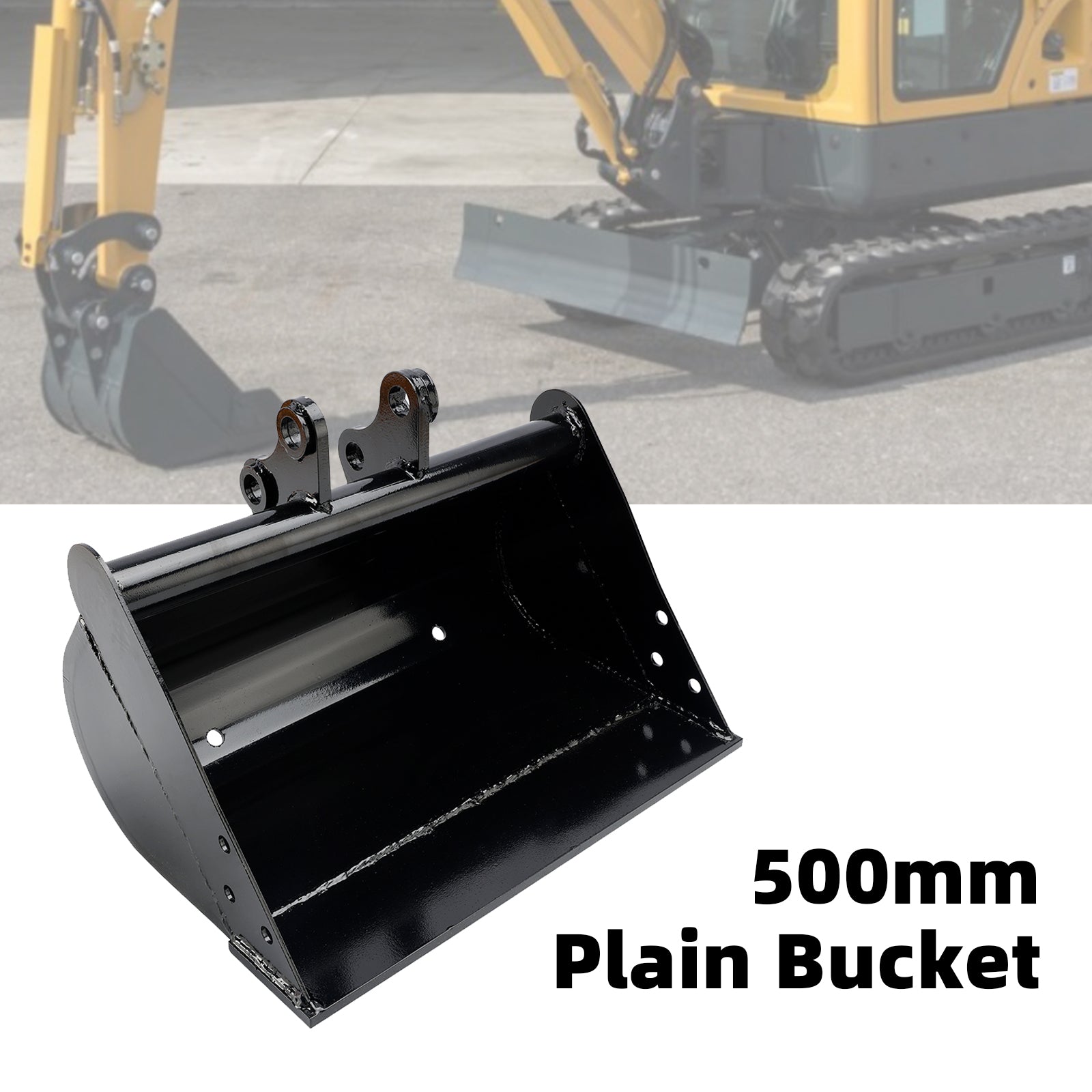 500mm Mini Excavator Bucket Attachment – Plain Excavator Small Digger