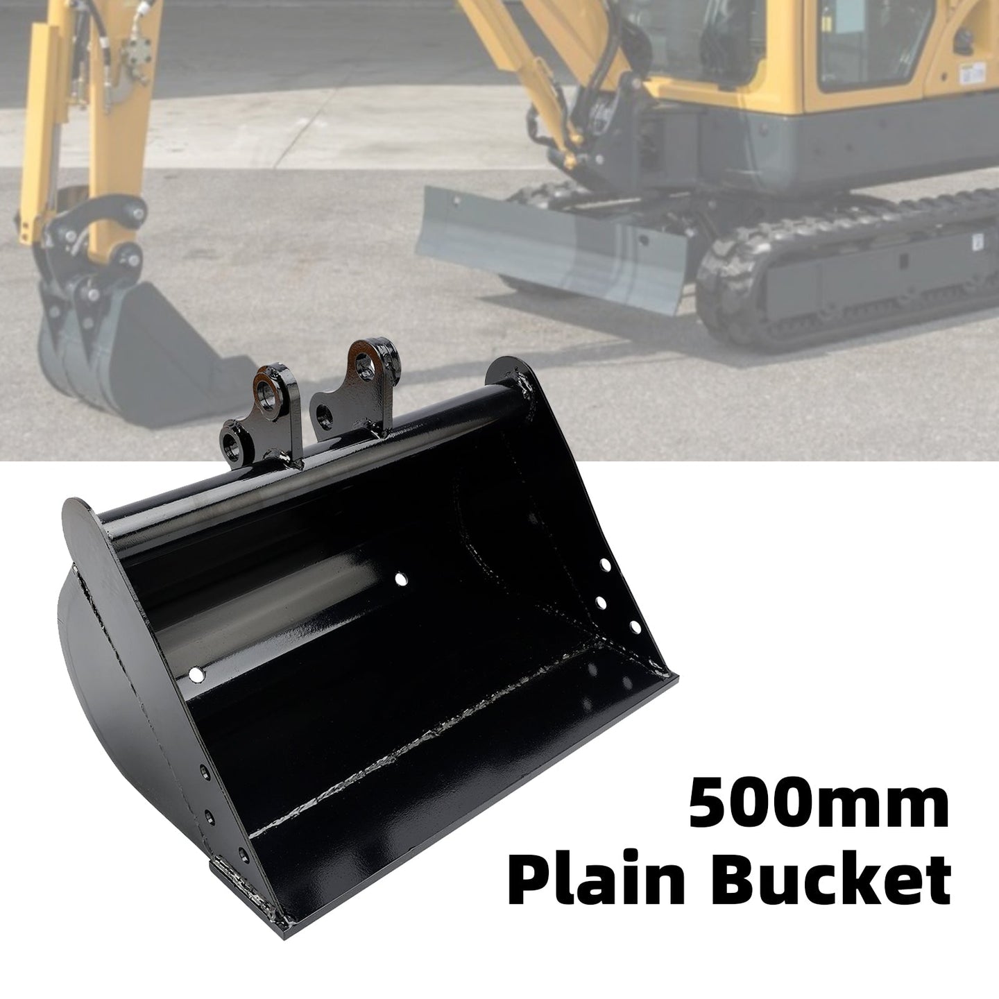 500mm Mini Excavator Bucket Attachment – Plain Excavator Small Digger