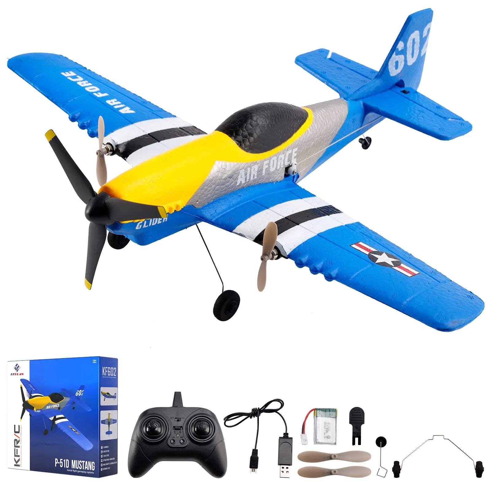 RC Fighter Airplane Collection – BF-109 & P-51 Mustang Models