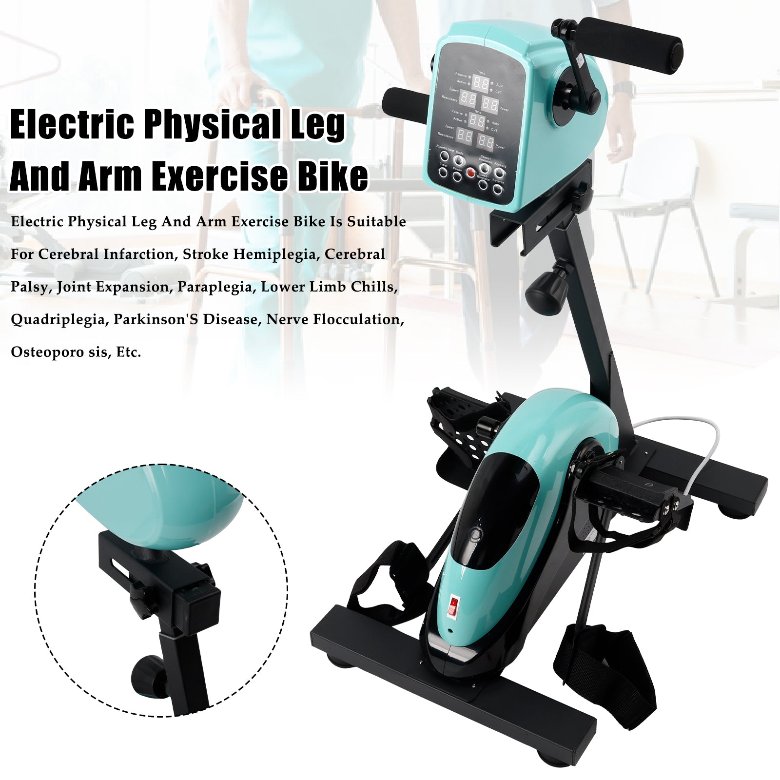 Electric Arm & Leg Pedal Exerciser for Seniors | Dual-Motor Home Rehab
