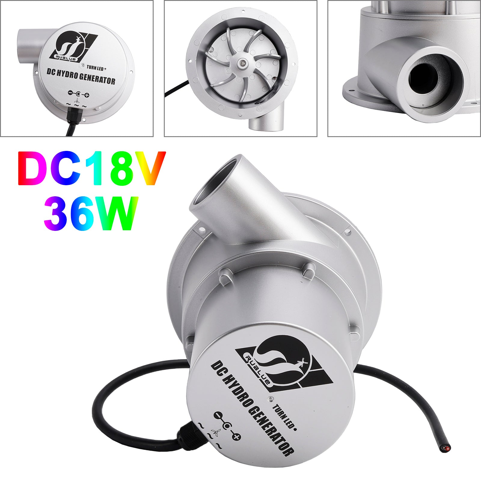 Small Hydroelectric Generator DC18V/36V 36W/50W High Efficiency Brushless Motor