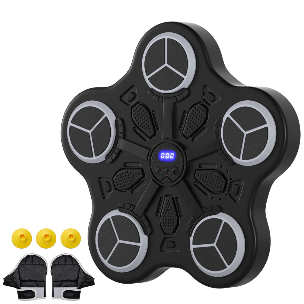 Dual Installation Options & Scoring Function for Home Use Music Boxing Machine for Kids – Wall-Mounted Bluetooth Smart Boxing Trainer with Workout Gloves (Copy)