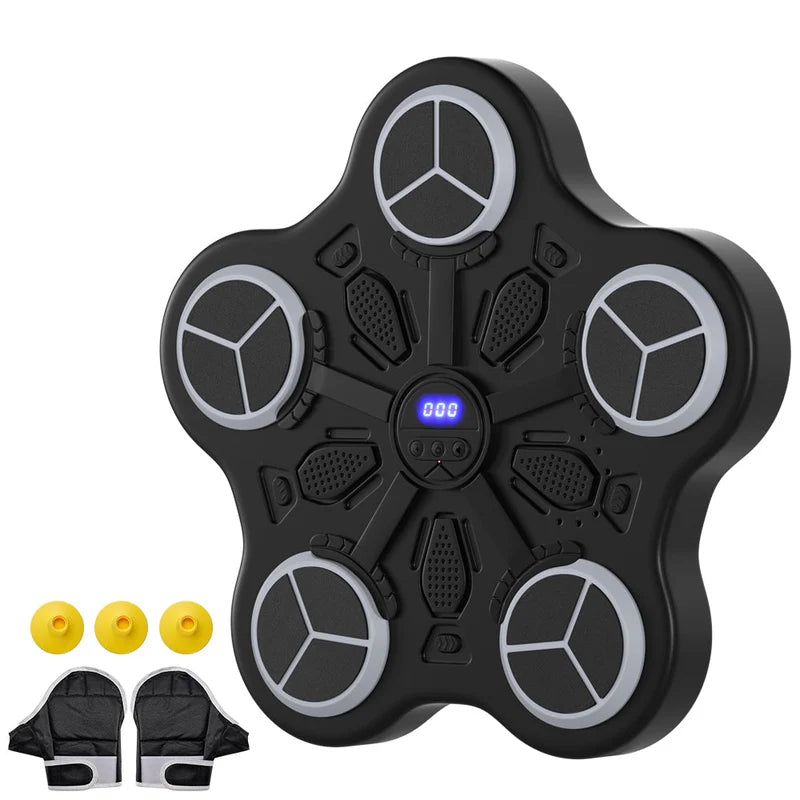 Bluetooth Smart Music Boxing Machine – Wall-Mounted Reflex & Fitness Trainer for Home, Office & Gym