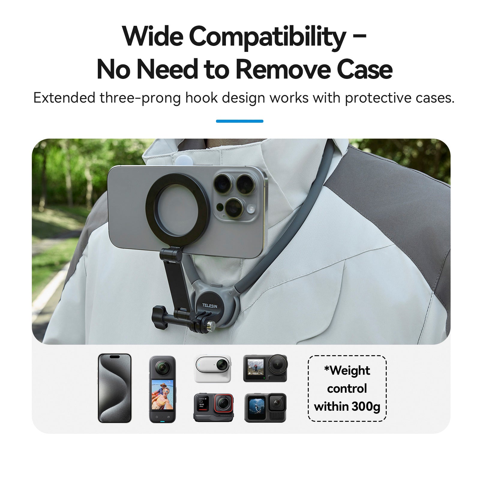 Two in One Magnetic Neck Halter Action Anti-Slip Padding Camera Neck Holder SE2