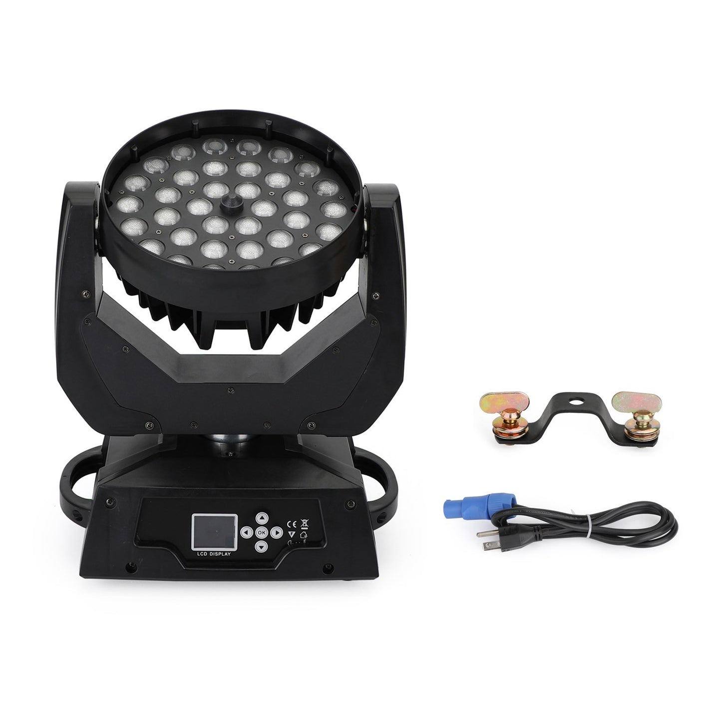 360W RGBW LED Moving Head Wash Light – 36x10W 4-in-1 Zoom, DMX 15CH for DJ Party & Stage