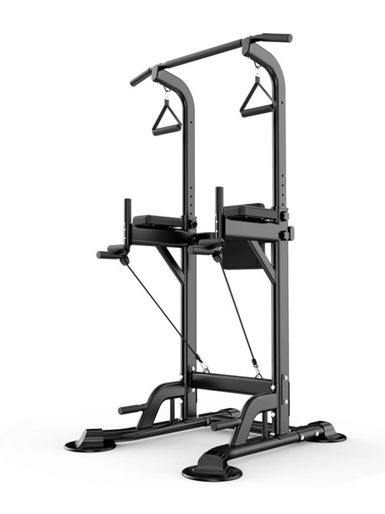 Pull-Up & Squat Bar Power Tower Dip Stands Home Gym Strength