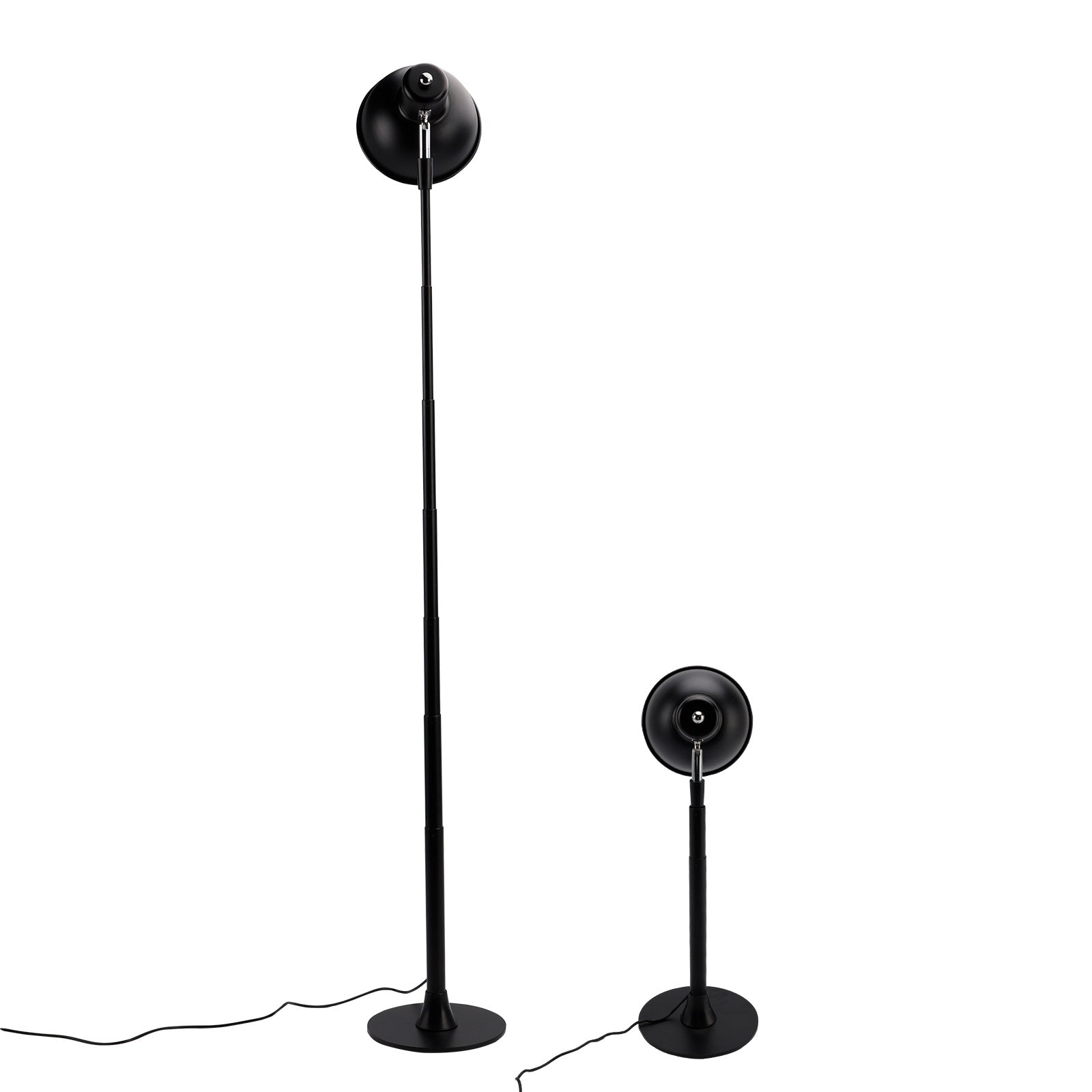 3 Colors Dimmable for Bedroom/Office-Walnut Adjustable LED Floor & Table Lamp