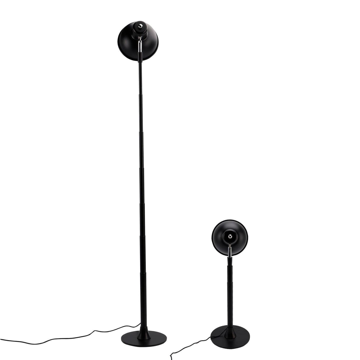 3 Colors Dimmable for Bedroom/Office-Walnut Adjustable LED Floor & Table Lamp
