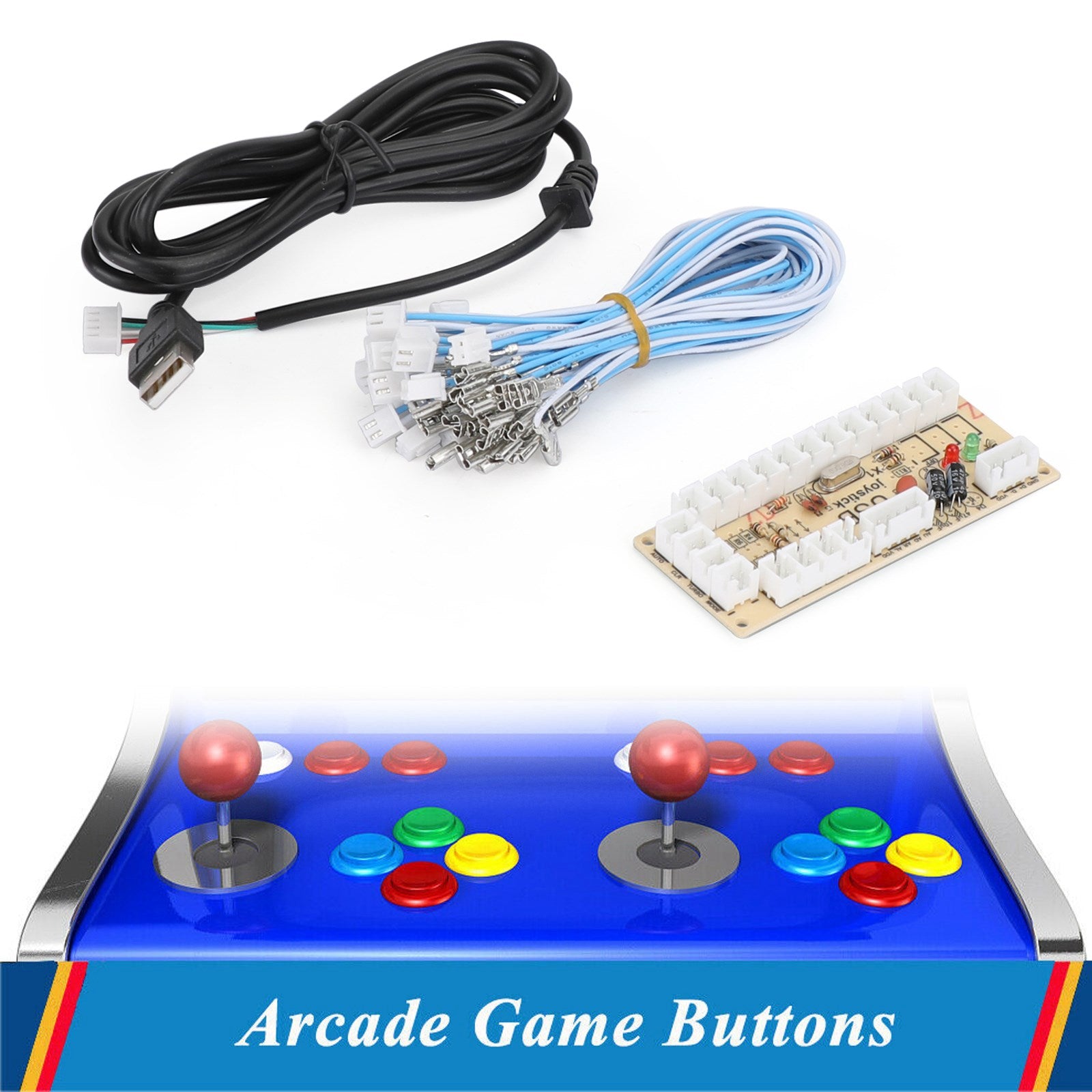 Zero Delay Arcade USB Encoder PC to Joystick for Mame PC Fighting Games QR05