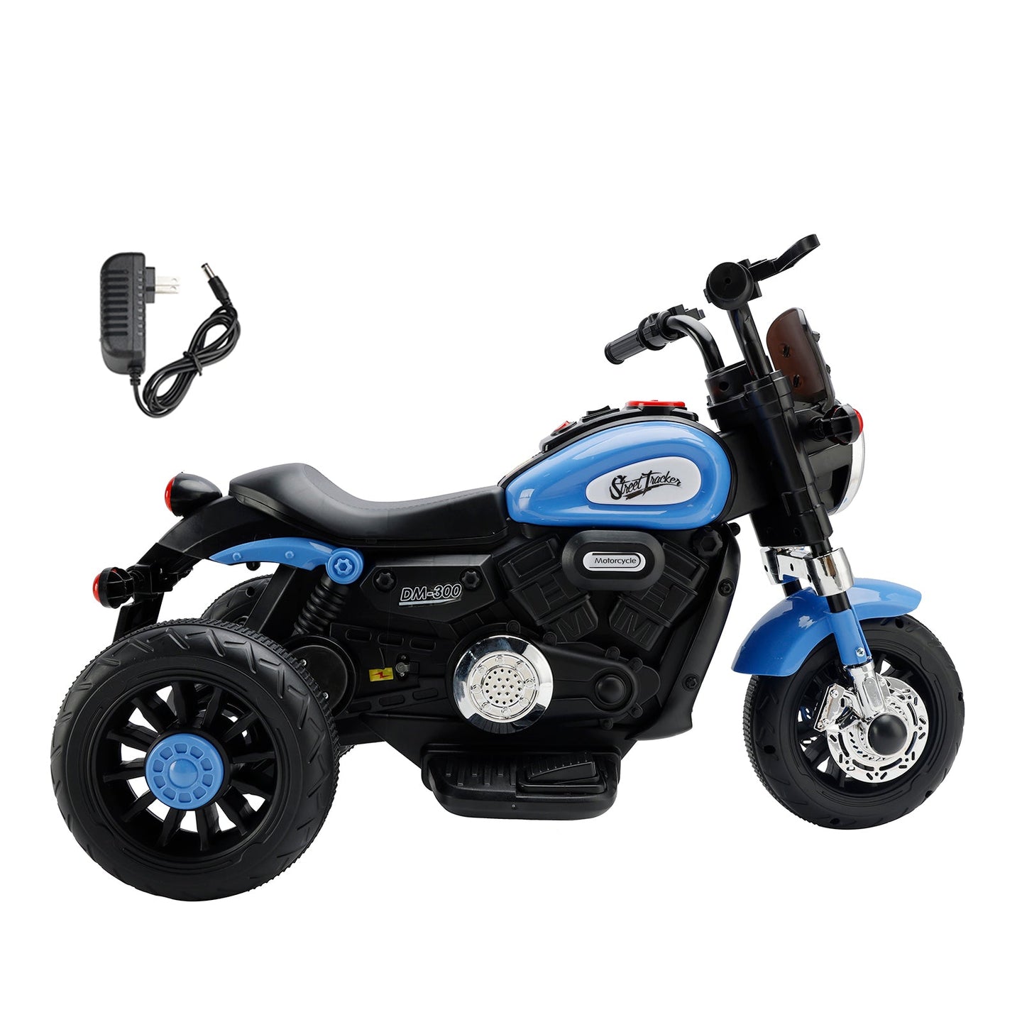 3-Wheel Kids Ride-On Motorcycle 6V (Blue) | Dual Drive (Copy)