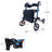 Lightweight Rollator Walker for Seniors ¨C Foldable with Seat & Brakes