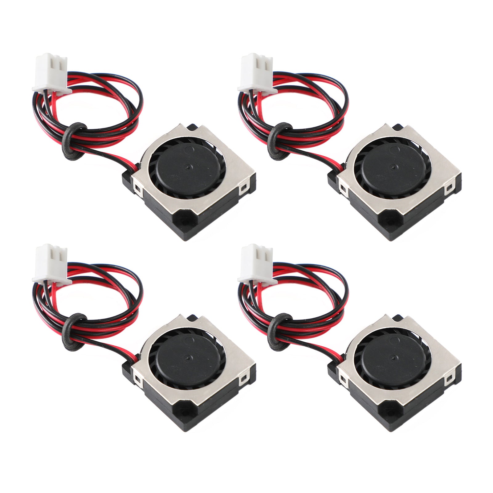 2 Pin Wire 4Pc Brushless DC Cooling Blower Fan 5V 20065VS 20x20x6mm