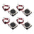 2 Pin Wire 4Pc Brushless DC Cooling Blower Fan 5V 20065VS 20x20x6mm