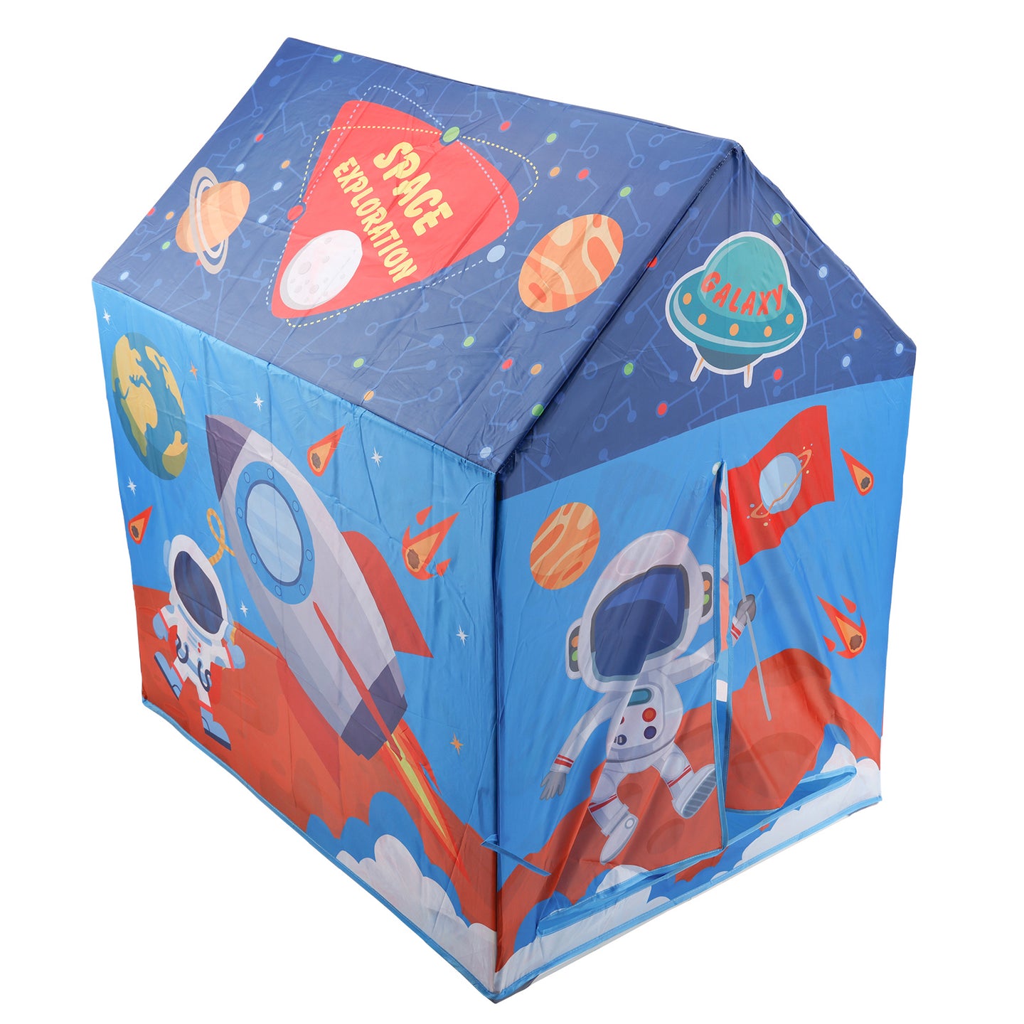 Rocket Ship Kids Play Tent for Toddlers, Boys & Girls, Large Indoor Outdoor Space Themed Playhouse & Toy House