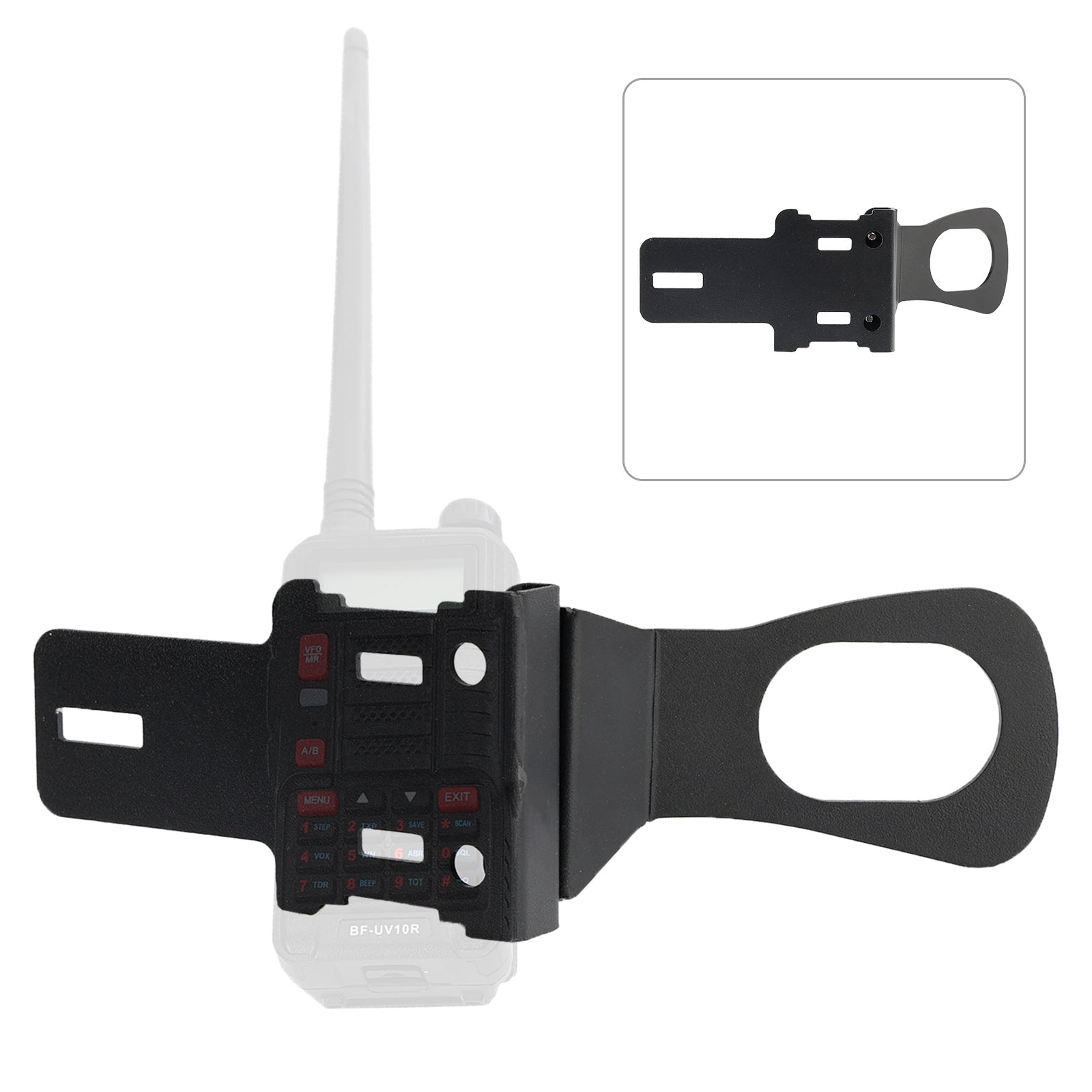 Handheld Radio Grab Bar Mount Mic Mount Bracket Fit for Wrangler JK and JL
