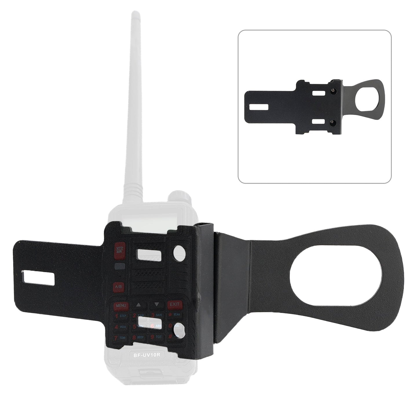 Handheld Radio Grab Bar Mount Mic Mount Bracket Fit for Wrangler JK and JL