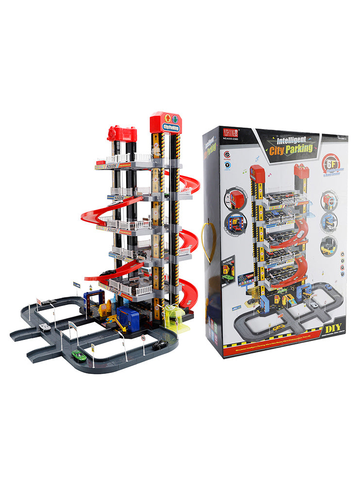 6-Floor City Track Parking Garage Toy with 8 Cars & Lift (Ages 3–8) (Copy)