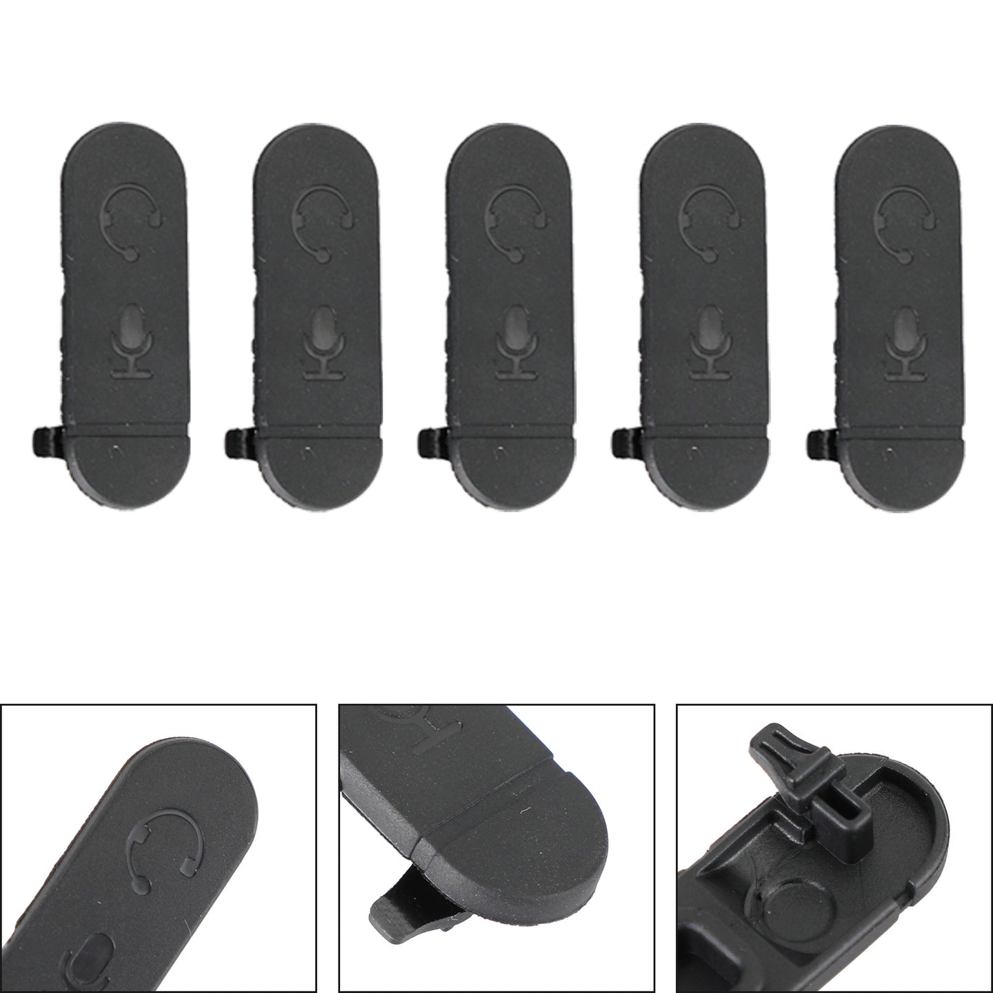 5 Pcs Side Dust Cover for XIR P3688 DEP450 DP1400 CP200D Walkie Talkie Radio