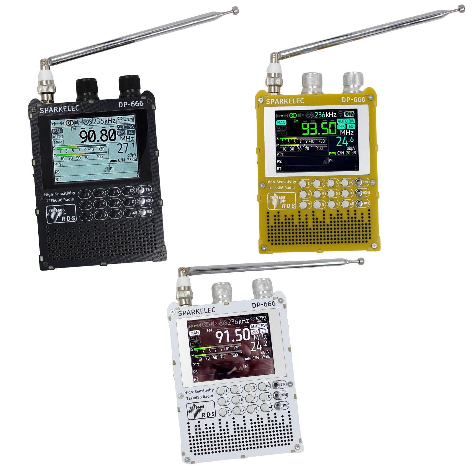 TEF6686 DSP Radio DP-666 High Sensitivity Full Band FM AM LW MW Shortwave Radio