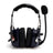 Pilot Noise-Cancelling Headset with 6.3/5.2mm GA Plugs Universal for Aircraft