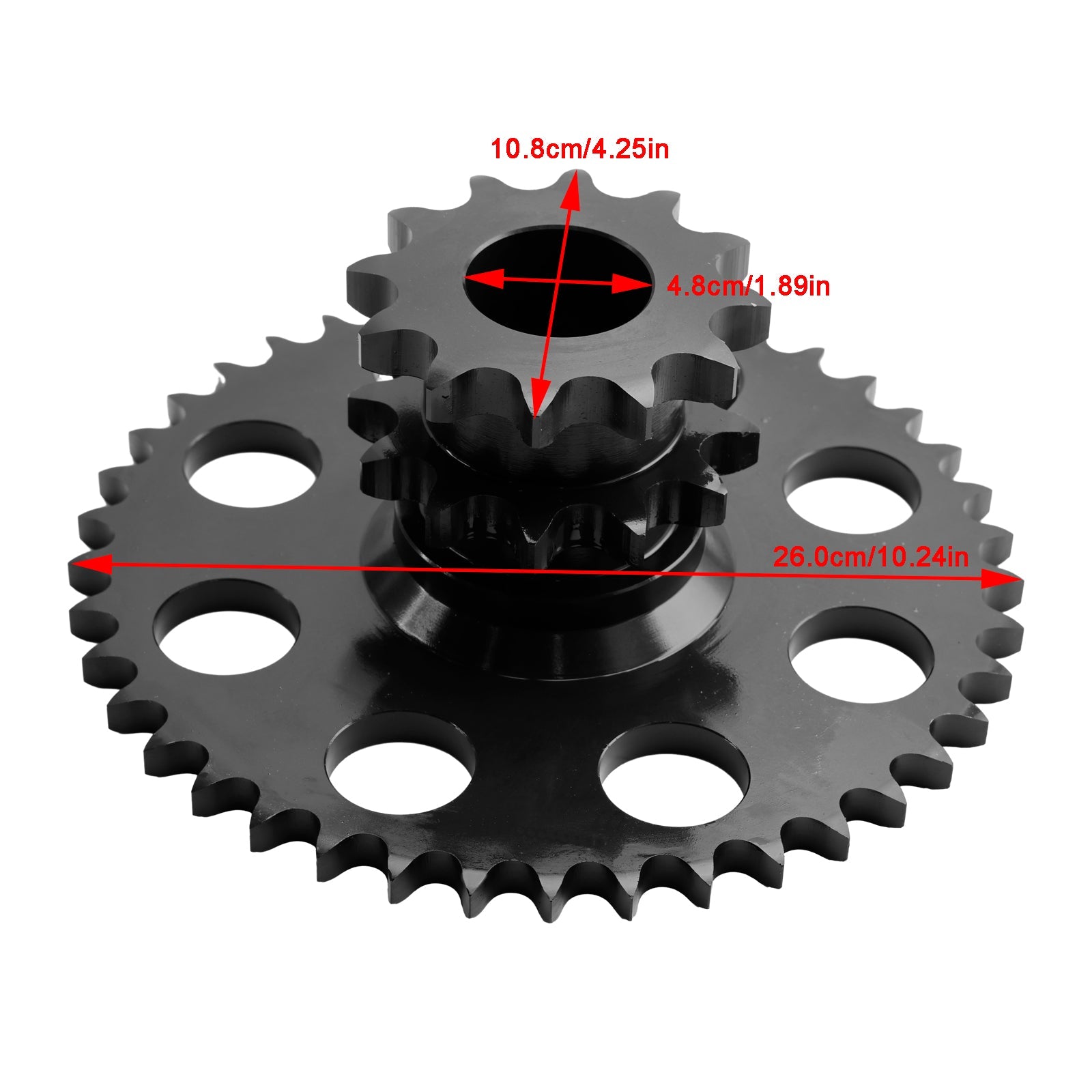 Drive Chain Cluster Sprocket Kit for Case 1845C, Includes D76529 Sprocket, D124607 Pin & D64175 Bearings