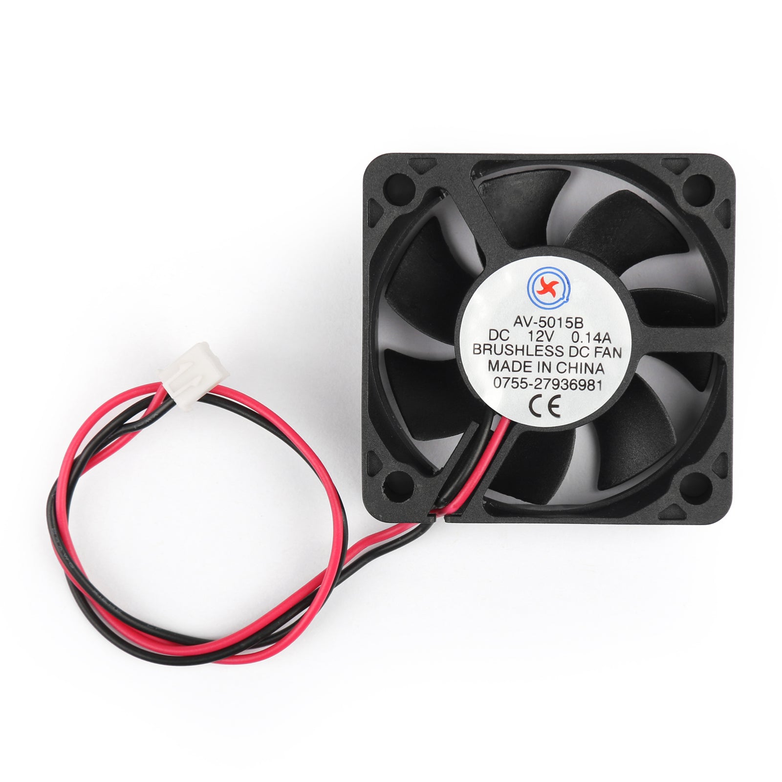 4Pcs DC Brushless Cooling PC Computer Fan 12V 5015B 50x50x15mm 0.14A 2 Pin Wire