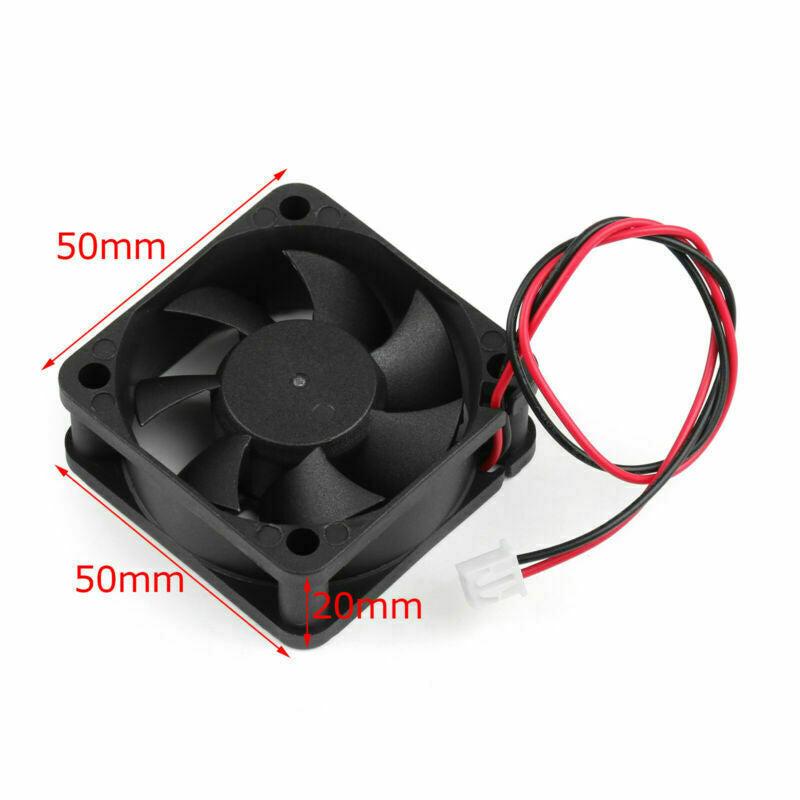 2 Cooling Computer PC DC Pin 50x50x20mm Brushless Fan F10 12V 5020s Wire 0.18A