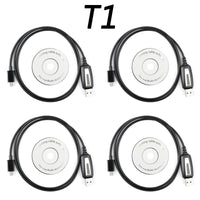 4PCS USB Programming Cable For BAOFENG BF-T1 Mini Walkie Talkie Mobile Radio