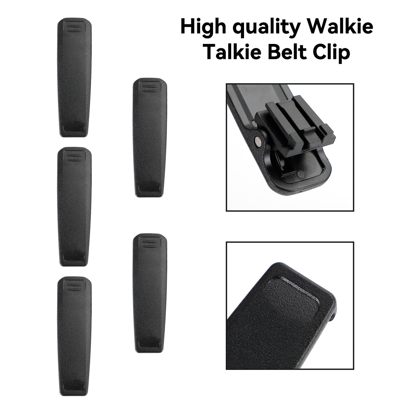 5X Back Pocket Clip Belt Clip Fit For IC-F2000 IC-F29SR IC-M25 Walkie Talkie