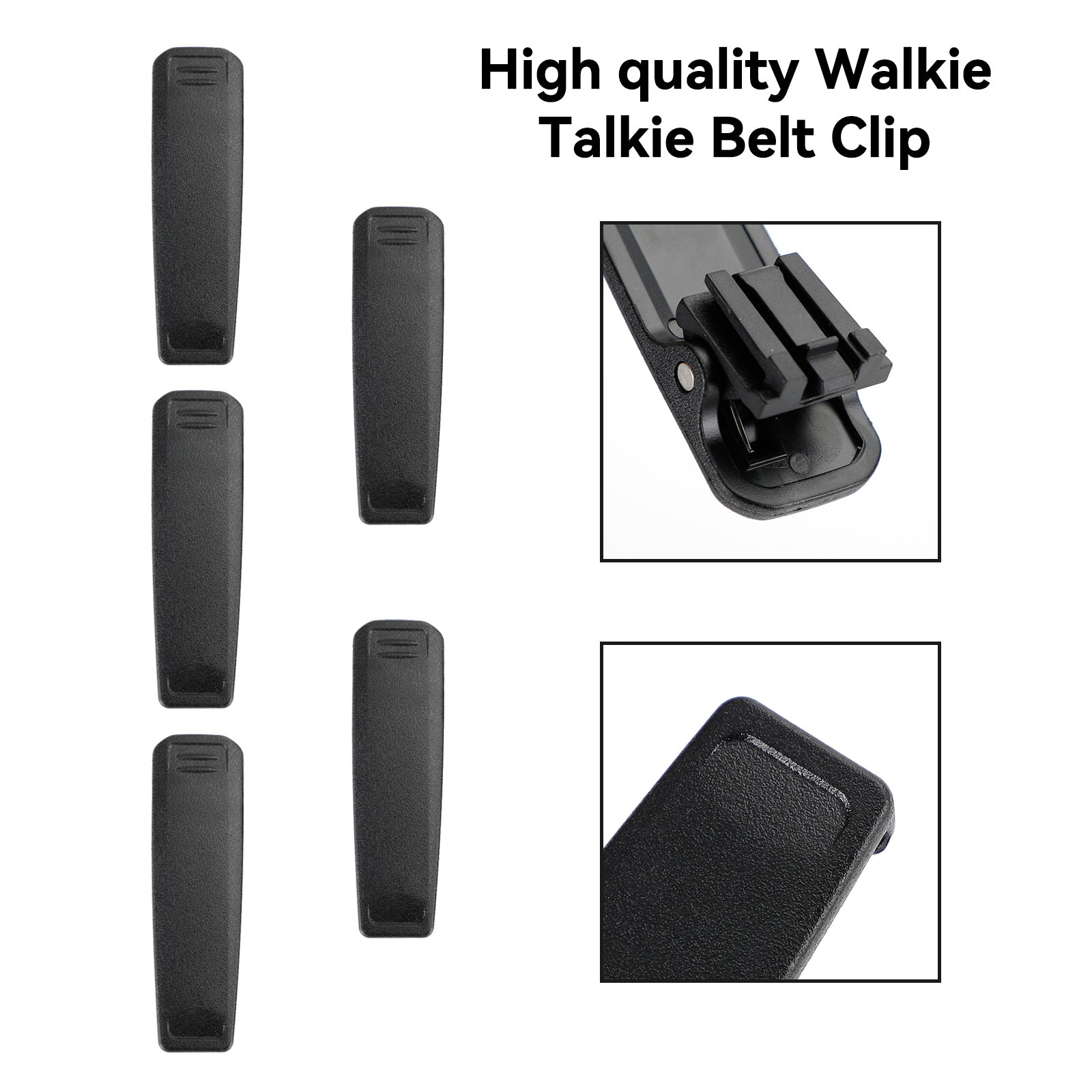 5X Back Pocket Clip Belt Clip Fit For IC-F2000 IC-F29SR IC-M25 Walkie Talkie
