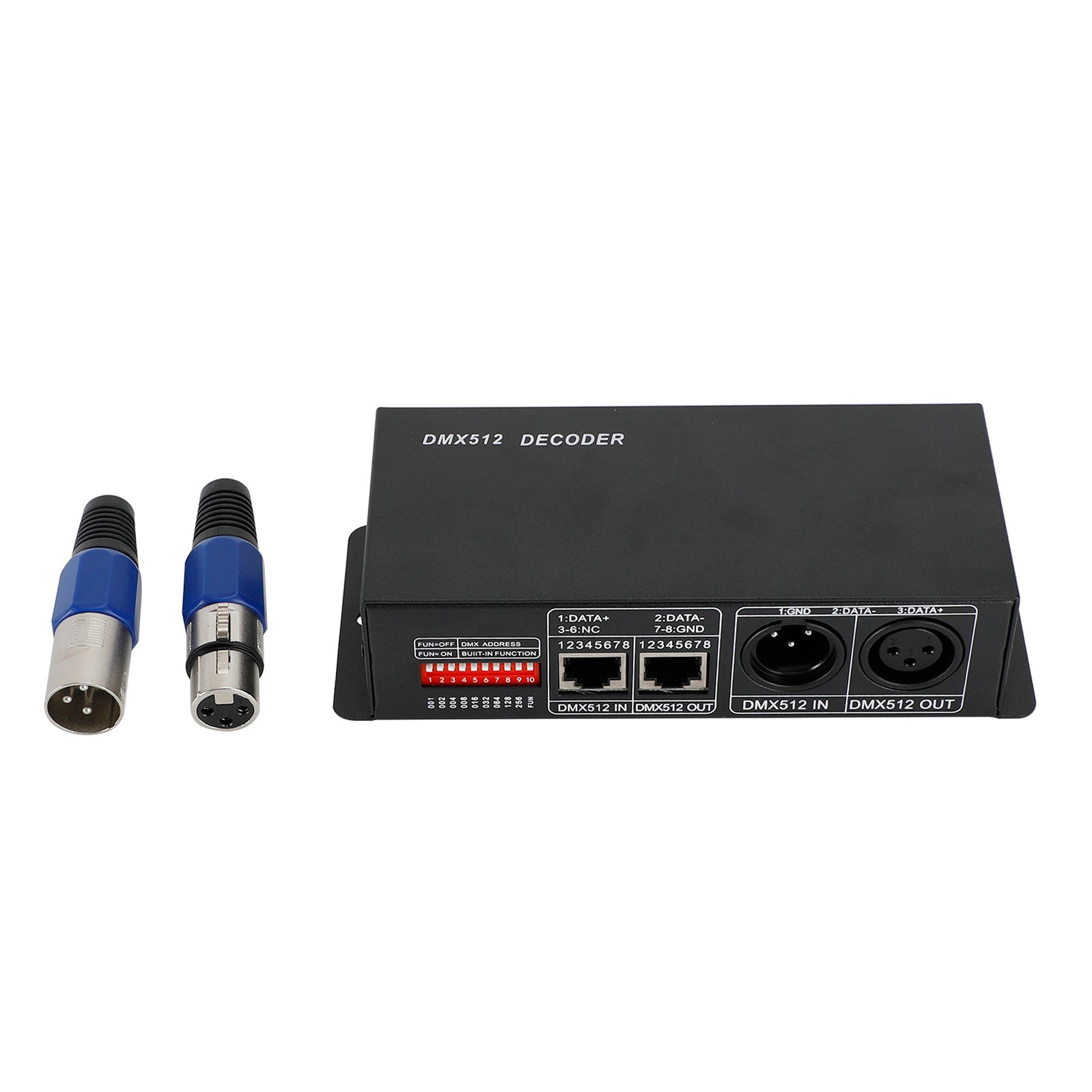 LED RGBW Controller 4x8A Decoder With Digital Display 4 Channel DMX512-4CH