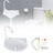 2-in-1 Outdoor Garden Water Fountain and Faucet No-Punch Bathroom Wash Basin