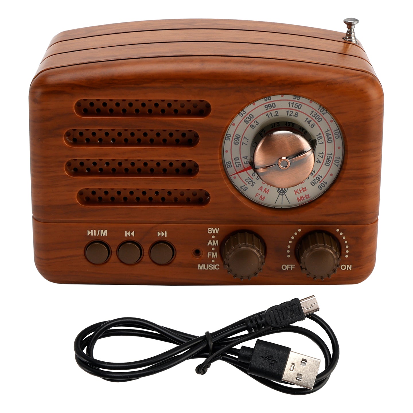 Retro-Style Decorative Radio Mini Portable Multifunction Music Player Bluetooth