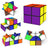 2 In 1 Multicoloured Star Cube Magic Cube Set For Kid And Adult Toy Ages 8-12