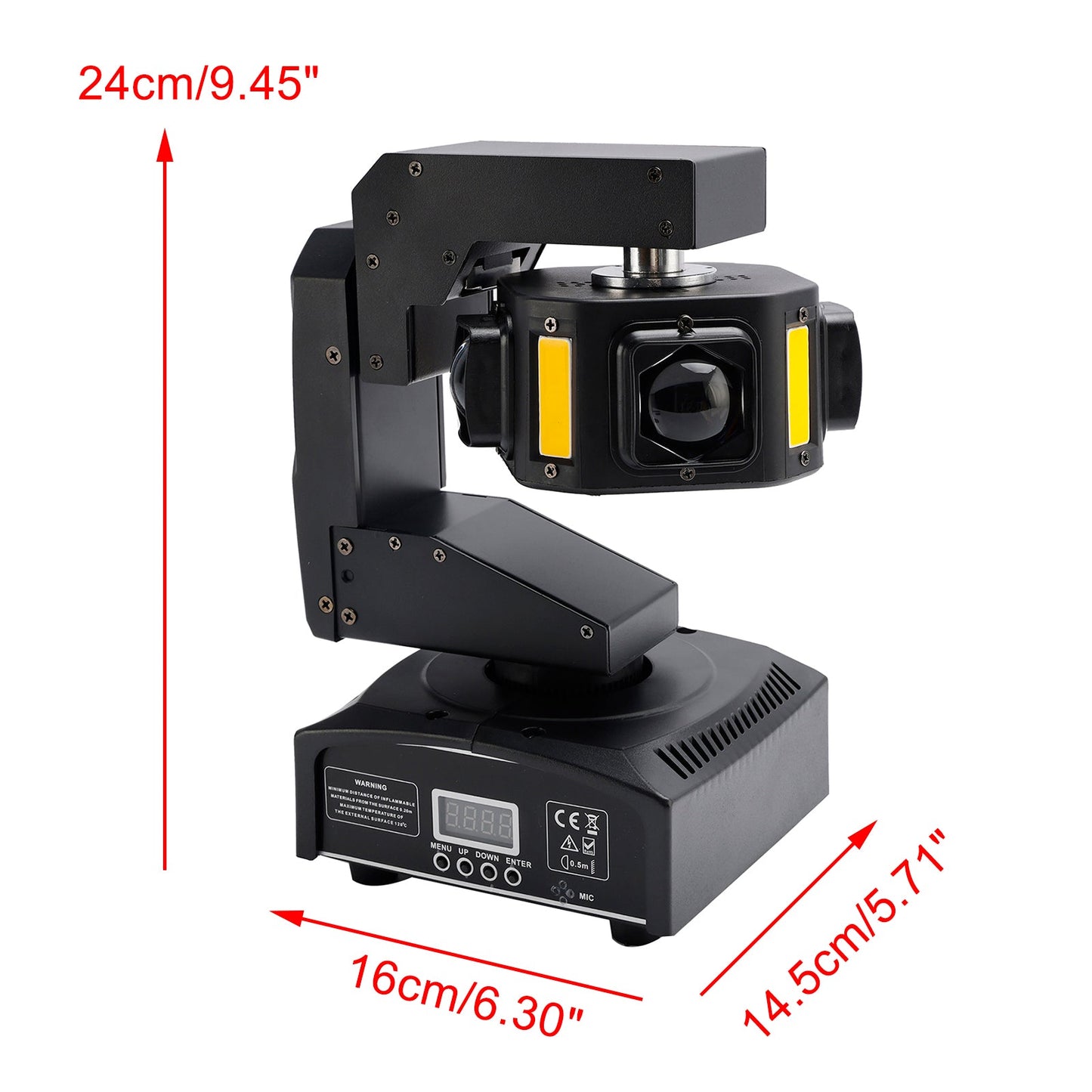 6 LED Moving Head Light – 3-Axis Beam DMX Stage Spot for DJ, Disco, Party & Show Lighting