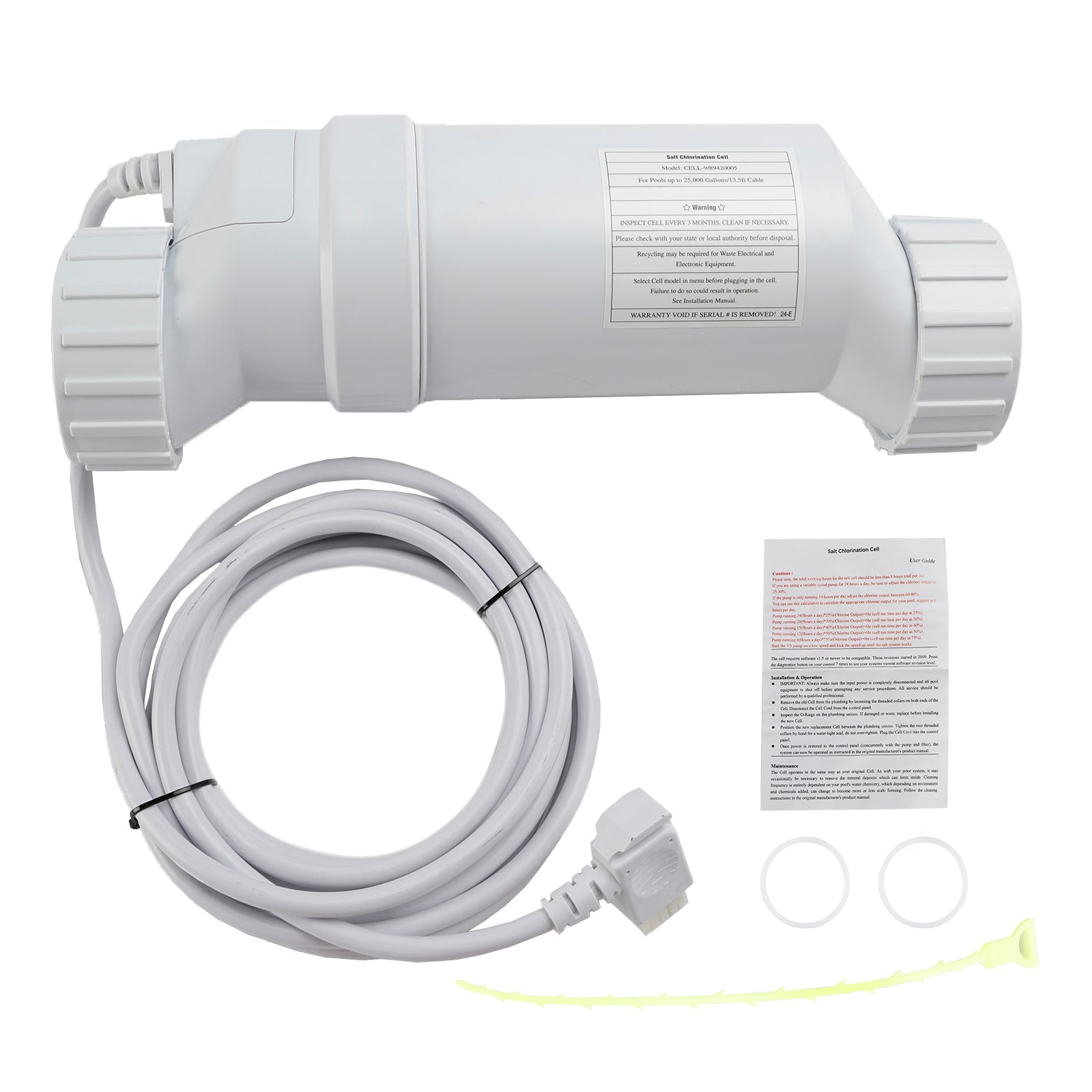 Hayward W3T-Cell-9 TurboCell Salt Chlorination Cell a?? Replacement for Saltwater Pools up to 25,000 Gallons