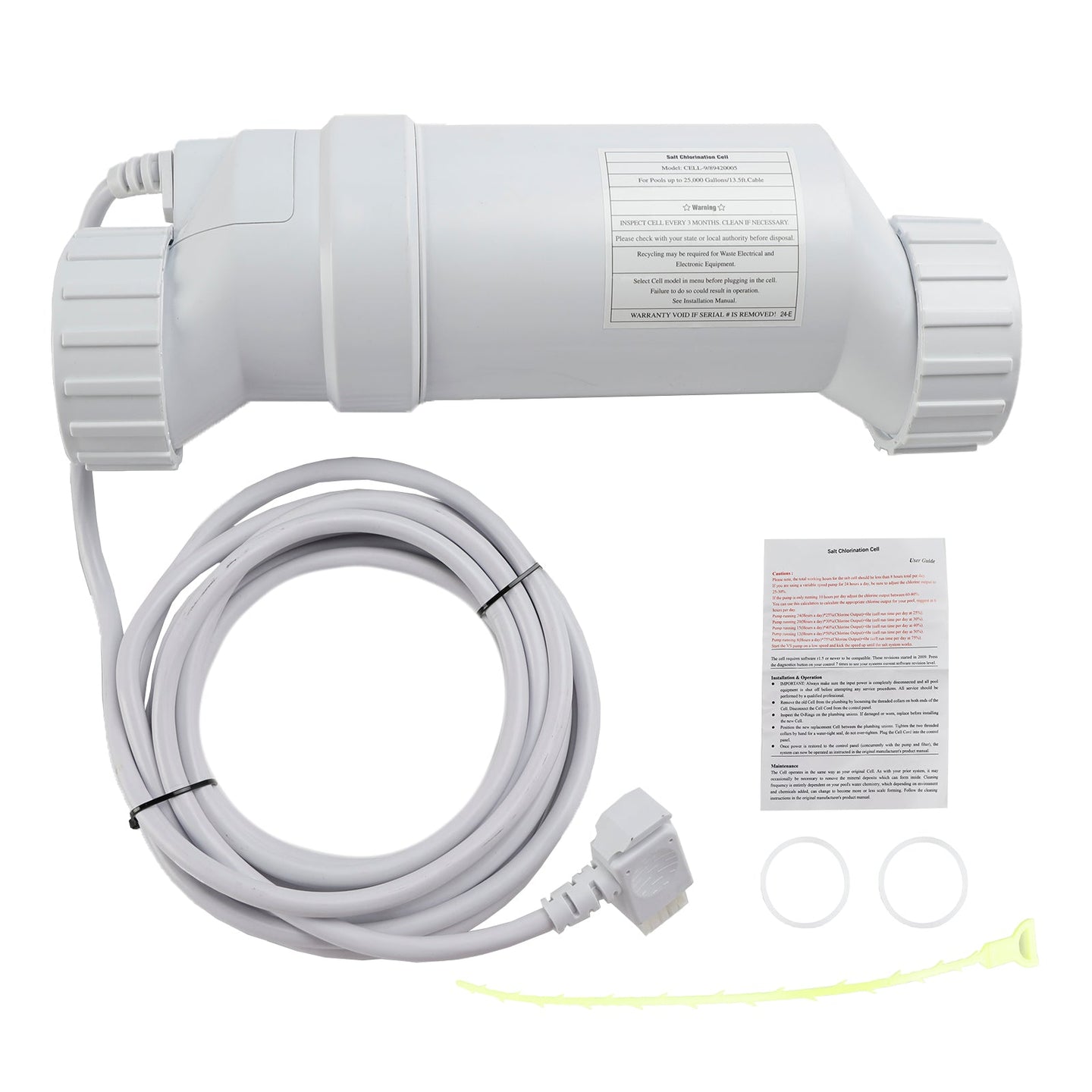 Hayward W3T-Cell-9 TurboCell Salt Chlorination Cell a?? Replacement for Saltwater Pools up to 25,000 Gallons