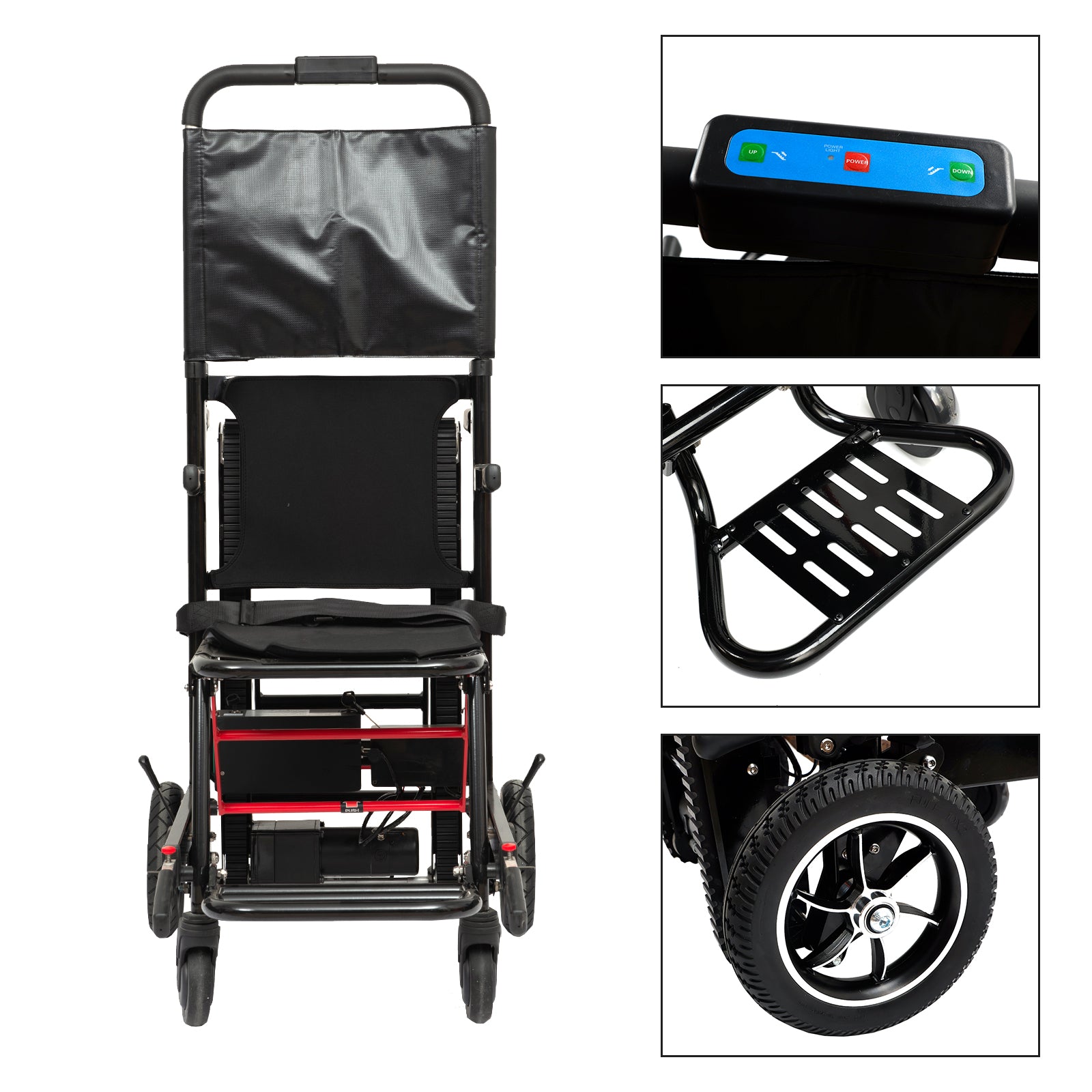Large Wheel Motorized Climbing Wheelchair Stair Lifting Chair Elevator Disabled (Copy)