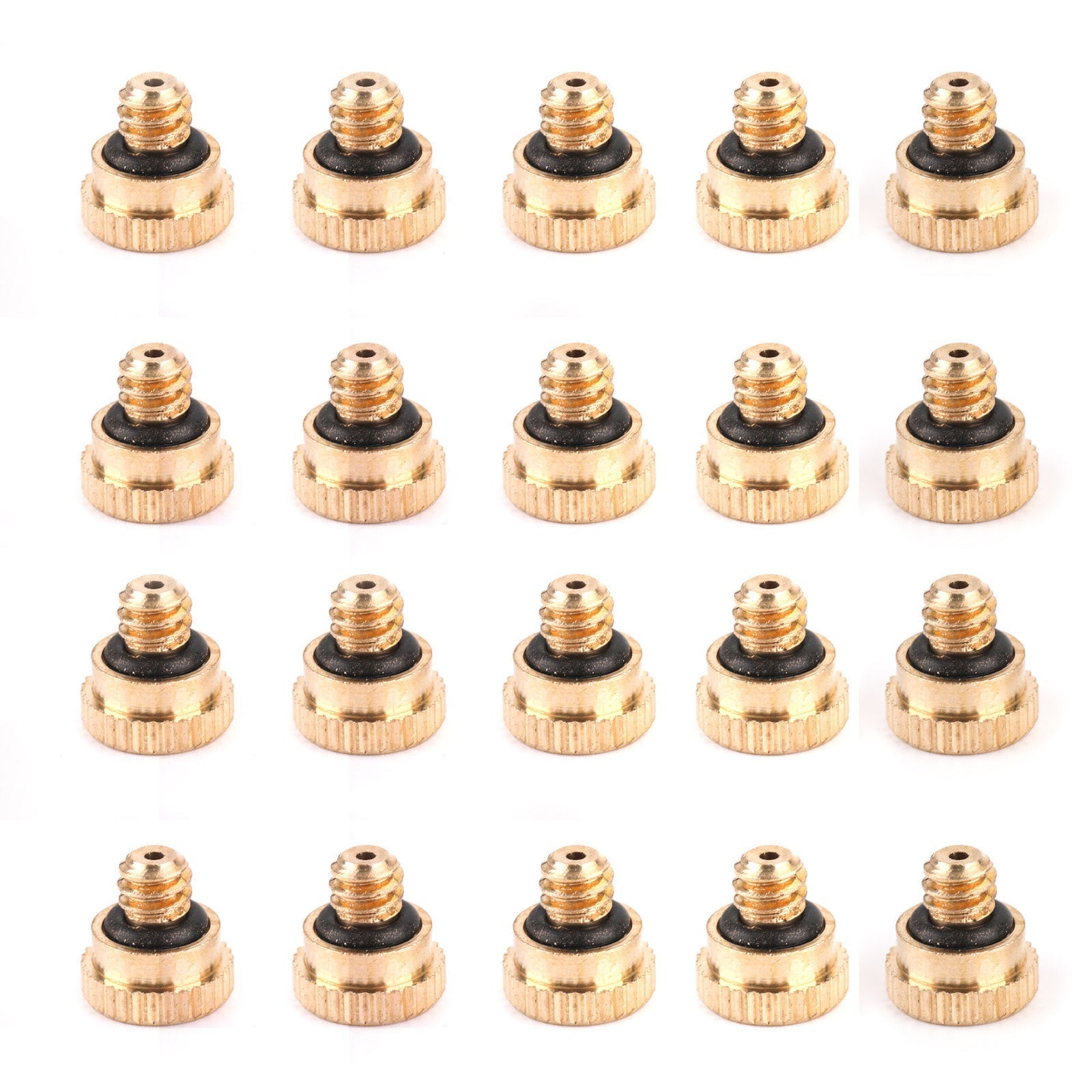 10-50pcs Brass Misting Nozzles Water Mister Sprinkle For Cooling System 0.016", 20PCS * 0.016"