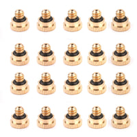 10-50pcs Brass Misting Nozzles Water Mister Sprinkle For Cooling System 0.016