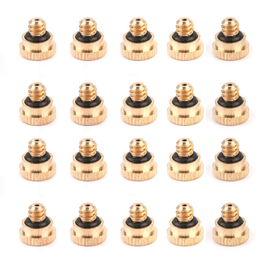 10-50pcs Brass Misting Nozzles Water Mister Sprinkle For Cooling System 0.016