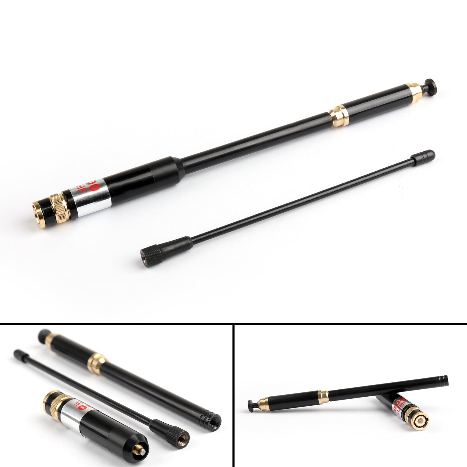 5Pcs AL-800 High Gain Dual Band Extendable Antenna BNC For Icom Yaesu Radio