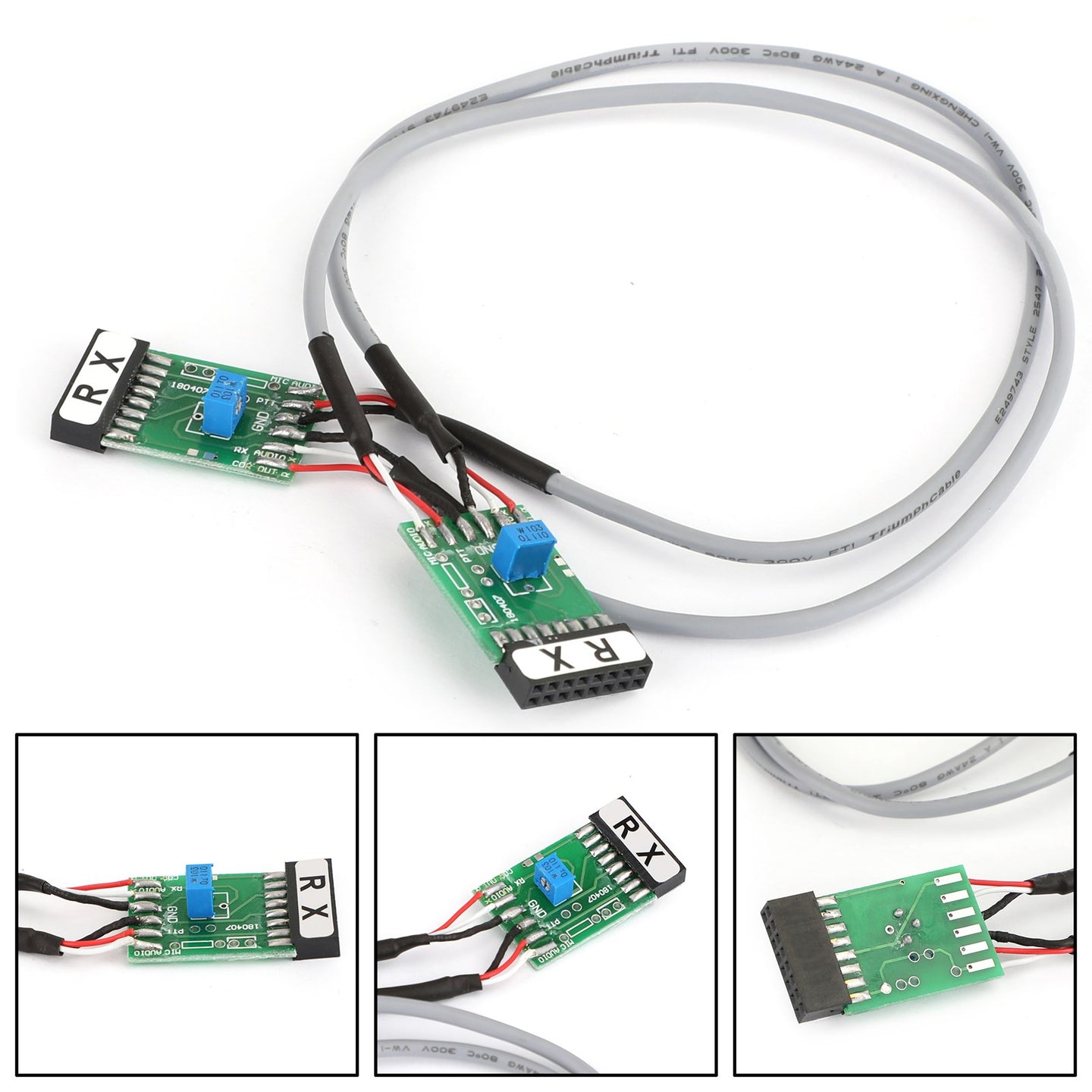 1x Double Repeater Control Cable TX/RX-2 For GM300 Radio Relay Station