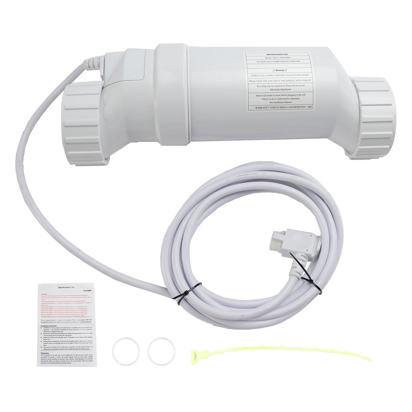 W3T-Cell-3 Replacement Salt Chlorination Cell, 15,000 Gallon TurboCell for Hayward AquaRite & SwimPure Systems