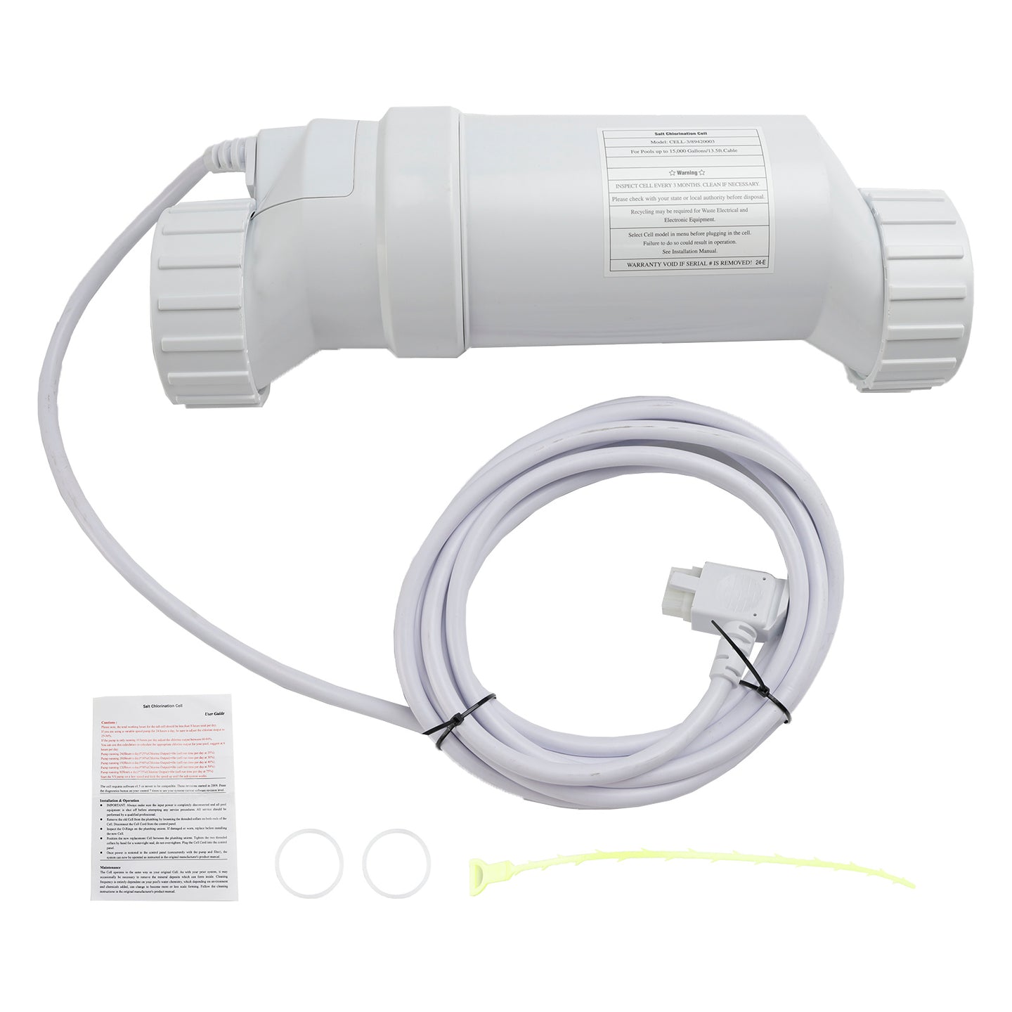 W3T-Cell-3 Replacement Salt Chlorination Cell, 15,000 Gallon TurboCell for Hayward AquaRite & SwimPure Systems