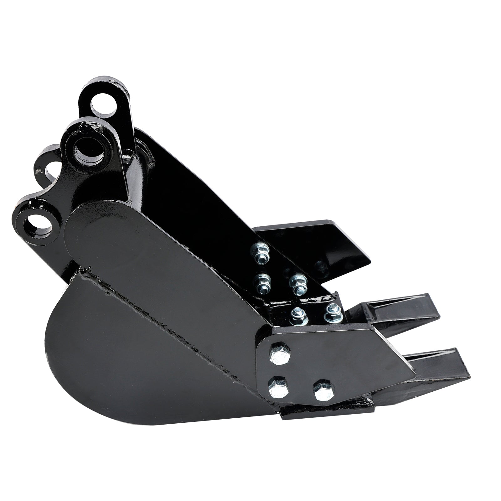 2-Tooth Mini Excavator Trenching Bucket 200mm Narrow Rock Digging Attachment