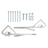 55-2 Attic Ladder Spreader Hinge Arms for 2010-Up
